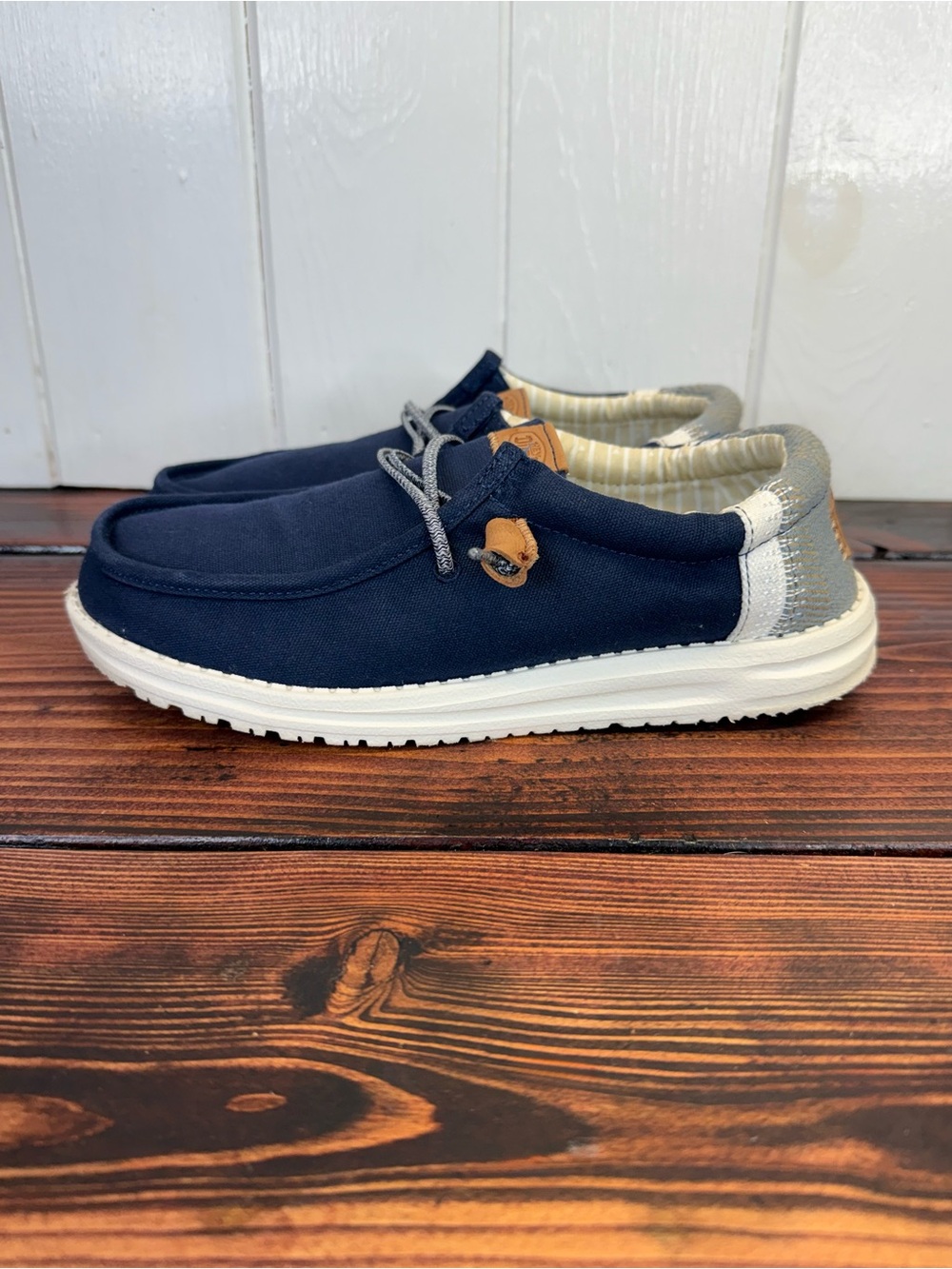 Hey Dude Wally Everyday Essentials Dark Navy Loafers Men’s 7 Women’s 9